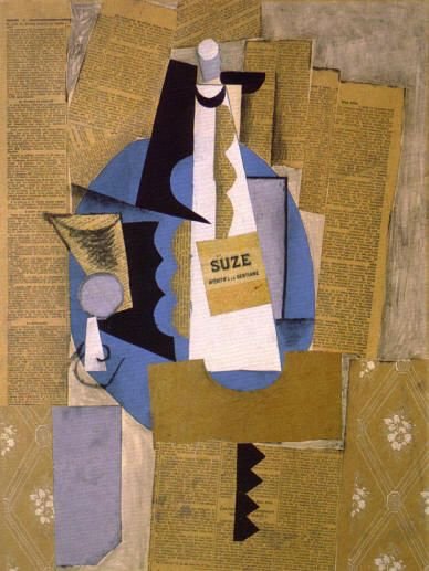 quellodiarte's tweet photo. Il #cubismo #sintetico cambia anche nella tecnica: non solo pittura ma anche #collage, #papier_collé, #assemblaggi usati come fosse materia. https://t.co/nzwqqkX5dH