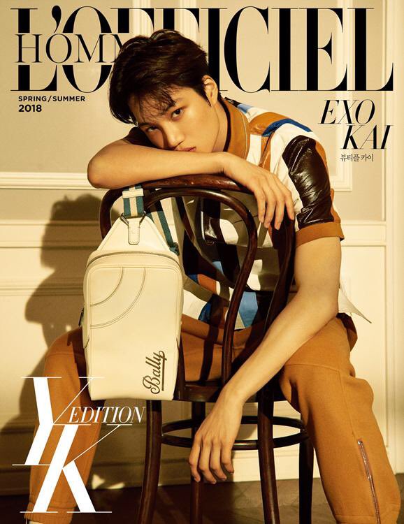 Y00NN0ME's tweet photo. EXO’s KAI for Arena homme https://t.co/Wh1YJrt8Rz
