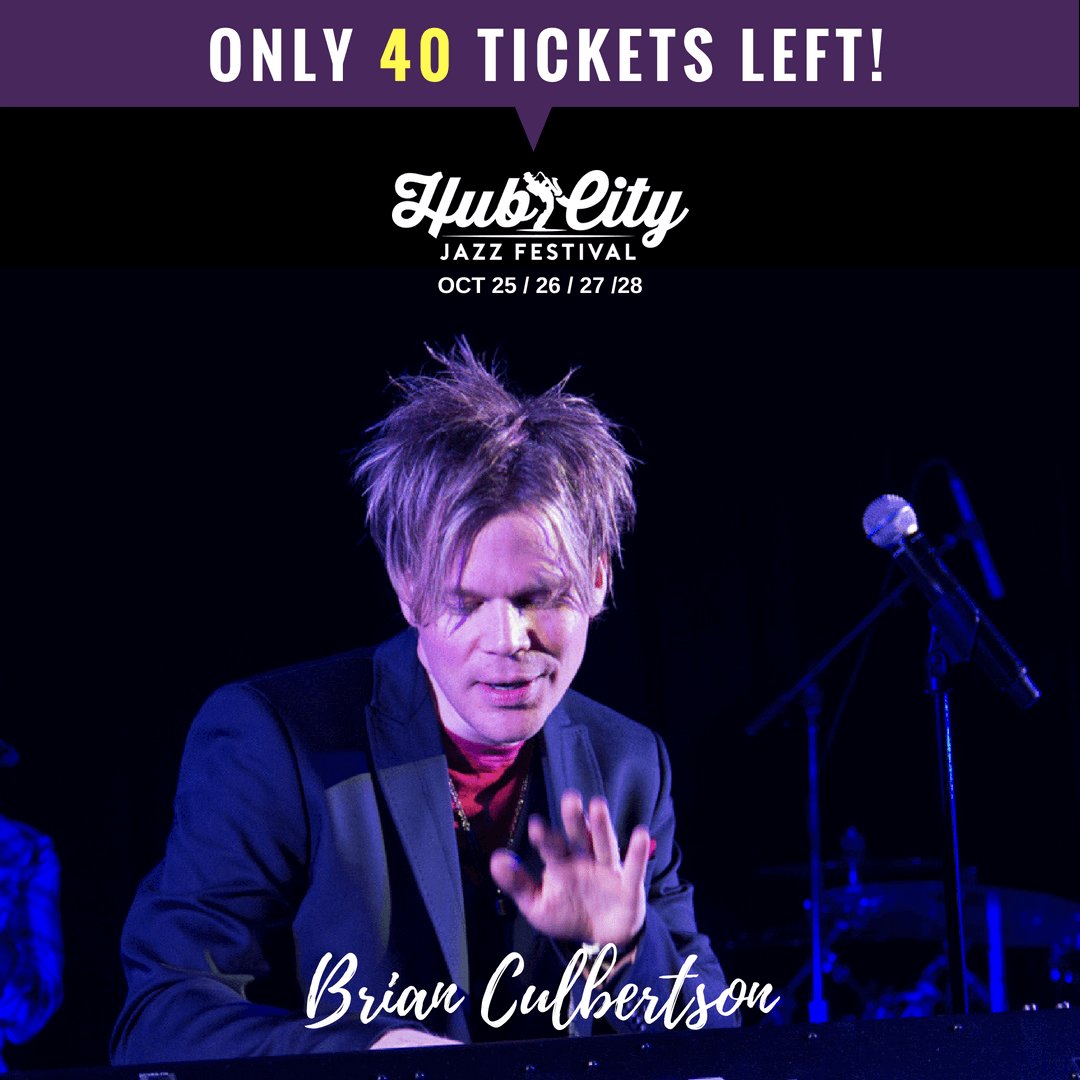 HubCityJazz's tweet photo. ** TICKET ALERT **
If you have not grab your tickets yet, the time is NOW! We're down to the LAST 40 tickets.

GRAB YOURS >> https://t.co/peKrr1N0sq
TELL YOUR FRIENDS >> LIKE &amp; SHARE https://t.co/dIY8FQn1L7