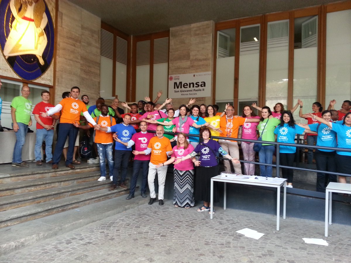 iamCARITAS's tweet image. Our Caritas #sharejourney #sharedmeal in Rome has just ended with a #beautiful #reachout to migrants &amp;amp; refugees the world over.