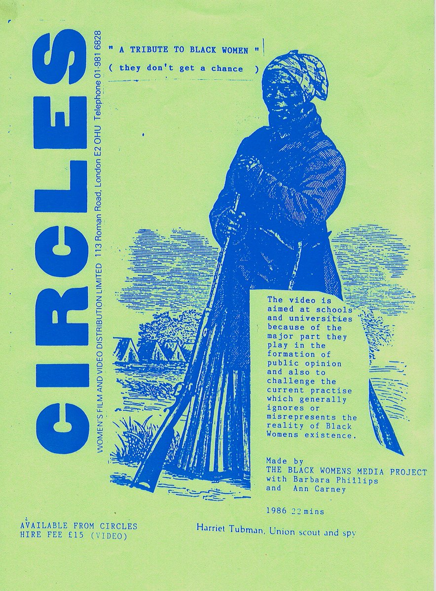 FemINismsPublic's tweet photo. Have a peak at the distribution flyer for 'A Tribute to Black Women' —  Ann Carney &amp; Barbara Phillips (The Black Women's Media Project, WITCH, 1986) 

With a week until In Our Hands: Feminist Video Collectives in the UK - 
BOOK YOUR TICKETS HERE: https://t.co/tSe8EXzWDn https://t.co/nHAWBw3o1w