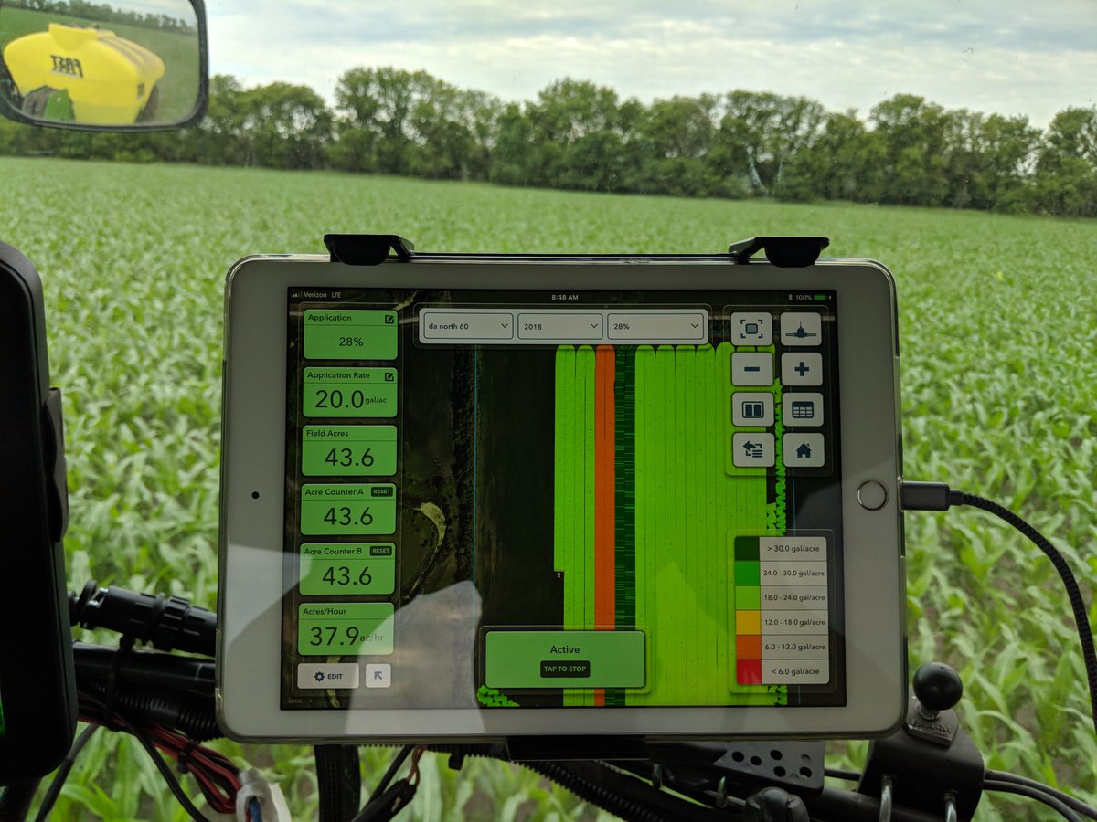 blonglet's tweet photo. Nitrogen trials going in this morning. Using @FieldView to record the data. #grow18 #NorthDakota #corn https://t.co/eSWPW8DuVu