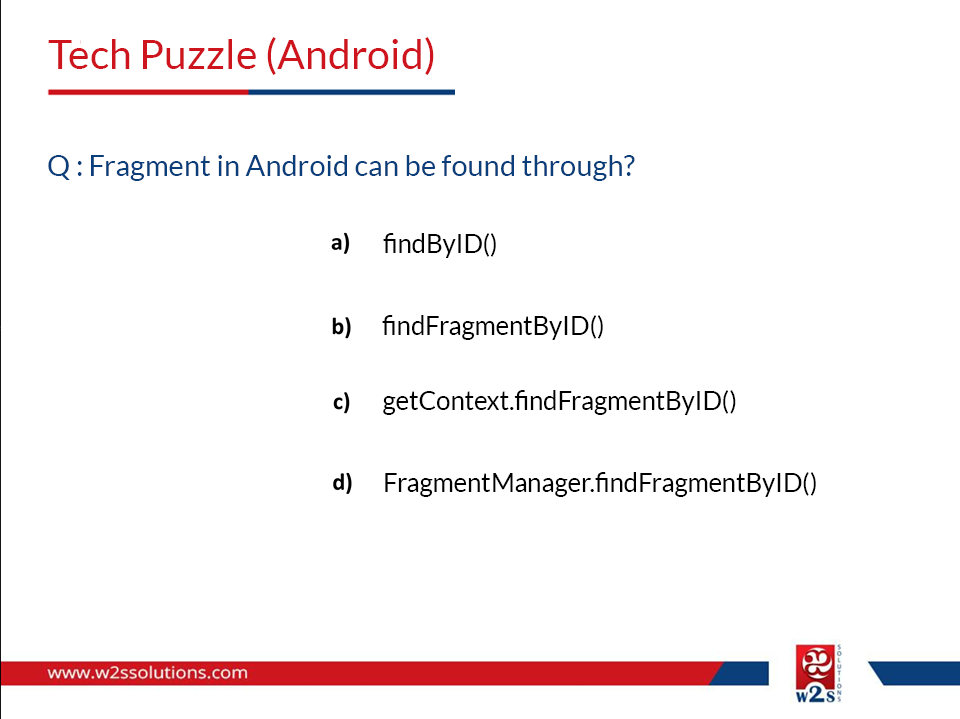 w2ssolutions's tweet image. If you are familiar with #Android coding, Share your answers for the #TechPuzzle