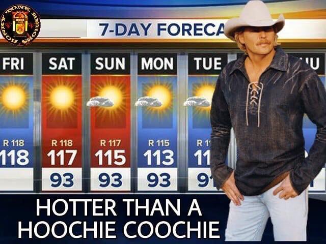 MyBigSexy's tweet photo. This weeks weather forecast.. https://t.co/hblleYWmEg