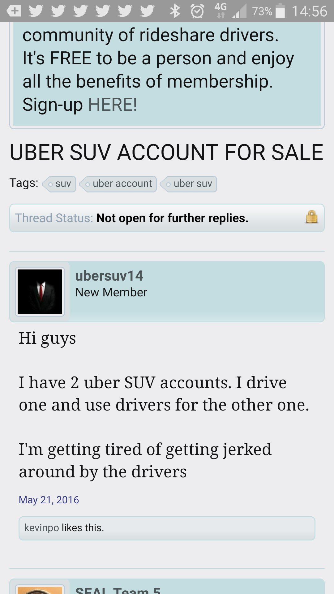 U broke my wallet UTAG on Twitter "Is your Uber driver