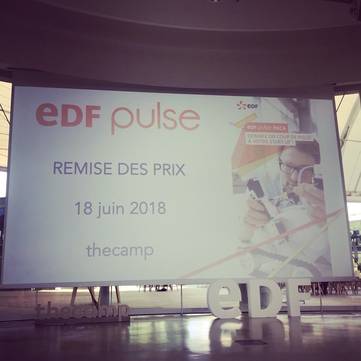 On dirait que quelque chose se prépare 😃 #edfpulse #thecamp #NFCOM #innovation #transformationdigitale #industriedufutur