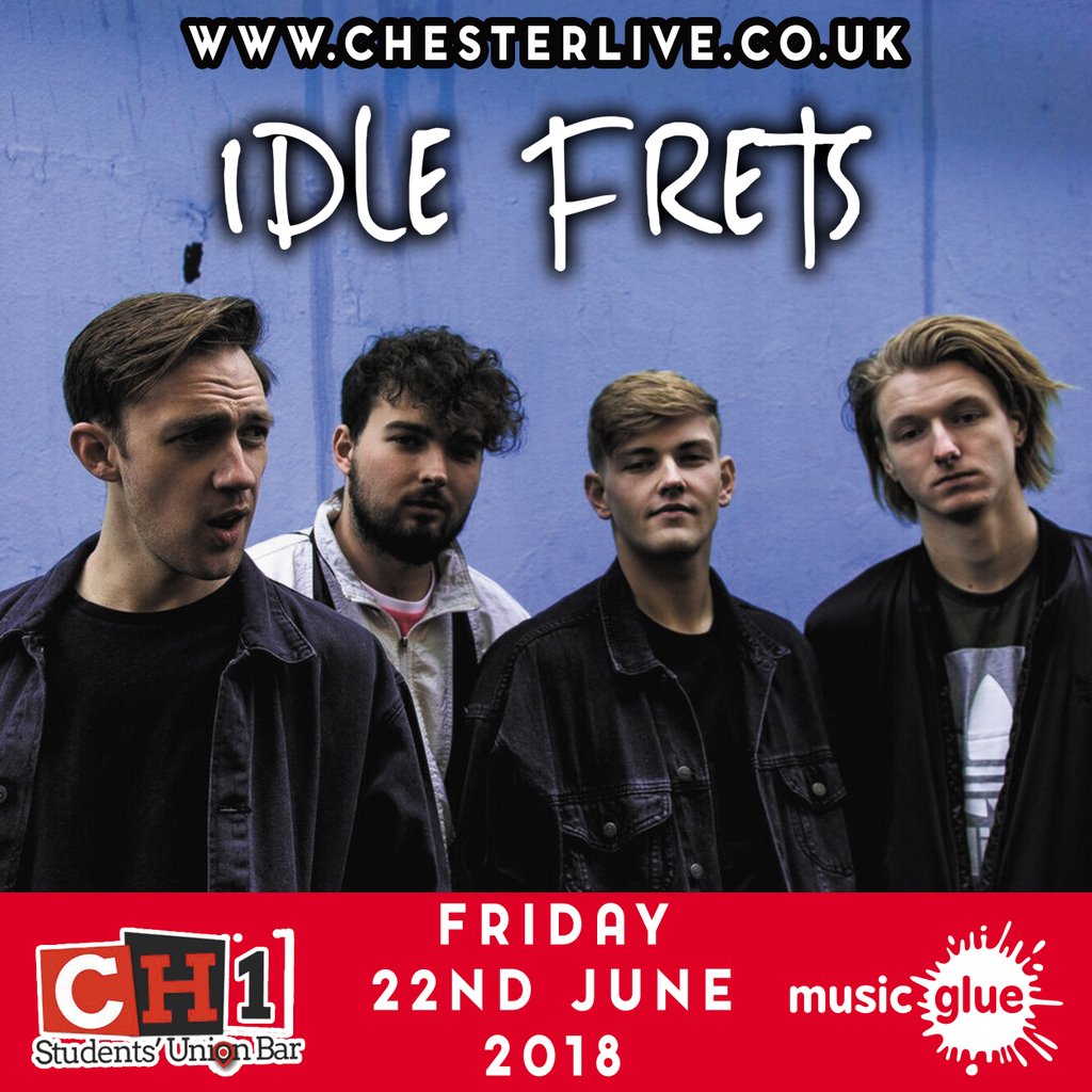 Massive show Friday 22nd June at <a href="/CH1Bar/">CH1 Bar</a>. @Idle_Frets headline with support from @Cestyll <a href="/therevspirit/">Revolutionary Spirit</a> Besiders <a href="/TheJjohns/">THE JJOHNS</a> @kelatopan Chasing Shadows <a href="/TDCProtest/">Deckchair Protest</a> Ben Roberts <a href="/MartynPmusic/">Martyn Peters</a> Tickets here: buff.ly/2HAWMwR  <a href="/StoryhouseLive/">Storyhouse</a> <a href="/ChesterChron/">Chester Chronicles</a> <a href="/MusicIsNowUK/">Music Is Now</a>