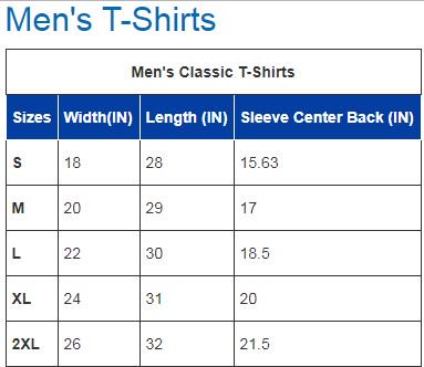 Gildan Size Chart