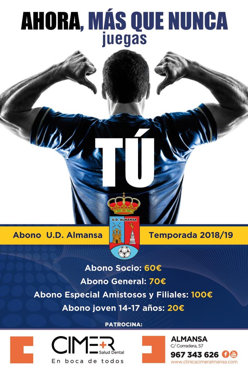 CAMPAÑA DE ABONOS 2018/2019.

!!!AHORA MAS QUE NUNCA, JUEGAS TU!!!