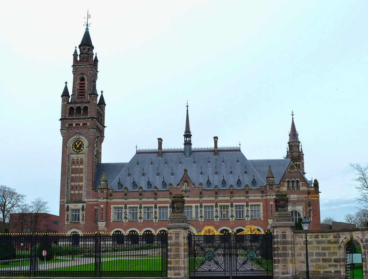 @realDonaldTrump Dear mister Trump. You see this beautiful building? It’s the International Court of Justice in Our residency The Hague, the Netherlands. It’s waiting for you. It might take a while. But it’s waiting …