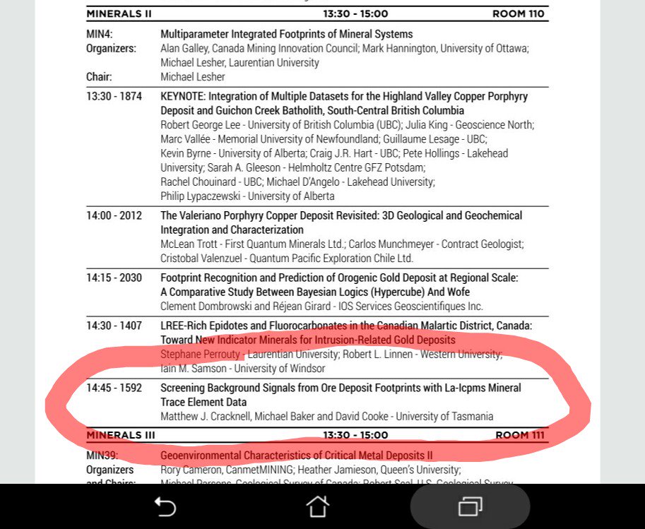 Matthew Cracknell (@geofizznerd) on Twitter photo No photographic evidence but ... stirring the pot at #RFG2018 with a non-conventional talk on classification of geochemical signals for screening background signals from ore deposits - geodata scientists unite! <a href="/tmvc_utas/">Mining Value Chain</a> No photographic evidence but ... stirring the pot at #RFG2018 with a non-conventional talk on classification of geochemical signals for screening background signals from ore deposits - geodata scientists unite! <a href="/tmvc_utas/">Mining Value Chain</a>
