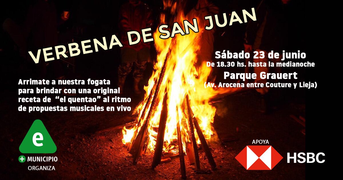 Felicitaciones Jose Damiani &amp; Jose Zeballos - La Verdadera Canción de Los Mundiales youtu.be/ZUOdJn3vKJQ vía <a href="/YouTube/">YouTube</a>

Las queres escuchar en vivo? Venite este sábado 23 a disfrutar la #NocheDeSanJuan en el #MunicipioE. Fogata gigante y propuestas musicales en #ParqueGrauert