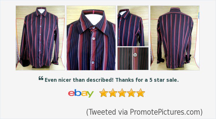 oldoldstuff's tweet image. TED BAKER Men shirt CASUAL long sleeve pit to pit 24 slim sz 6 striped black red | eBay #tedbaker #buttonfront 
goo.gl/mruQAB
(Tweeted via PromotePictures.com)