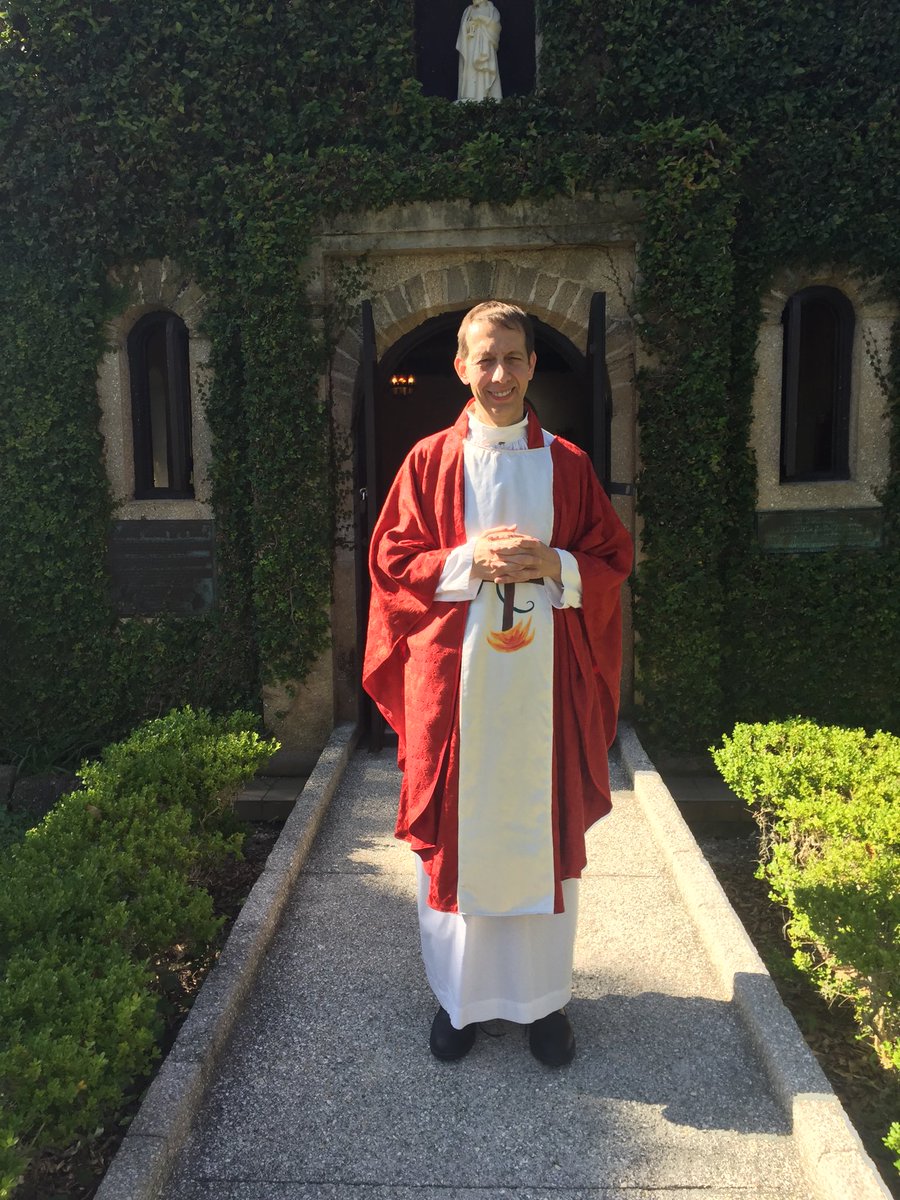 In St. Augustine for a meeting of the Florida Martyrs Commission.