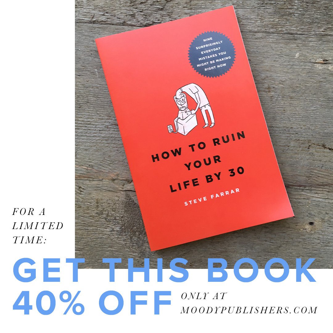 MoodyPublishers's tweet photo. Celebrate the graduate in your life with one of the titles from our 40% off Dads and Grads SALE on https://t.co/v8o90YHHWP. From titles like "Create vs. Copy," "How To Ruin Your Life By 30," and "Created For More," your graduate will be prepared for "adulting." https://t.co/Cw5fD7vv7k