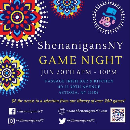 Can’t wait to see our ShenaniFam tomorrow at Passage in Astoria!!
.
.
.
.
#BoardGame #BoardGames #GameNight #BoardGameNight #NYCEvents #NYC #NYCGamers #Gamers #Tabletop #TabletopGames #Astoria #Queens #CardGame #CardGames #Shenanigans #ShenanigansNY #BudsAndBoardGames