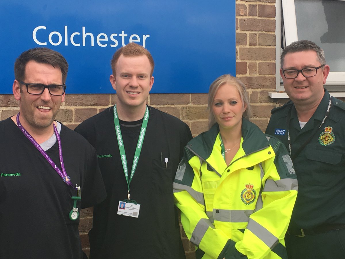 Just been catching up with Colleagues on the Paramedic Rotation @ColchesterNHSFT  they are having brilliant experience so far. @EEASTCEO @lindseydobsons1 @EEAST_DirCQI @Nickhulme61 @HepplewhiteSam @damow67