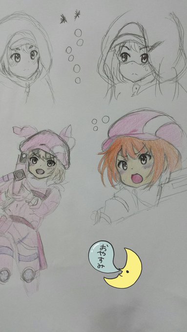 平日は練習絵コーナーに切り替えていく 