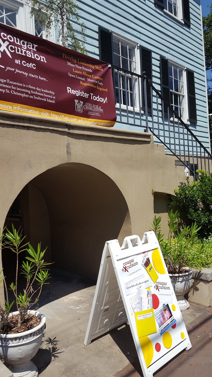HSLC_CofC's tweet photo. Leadership Programs at  #CofC Stop by the table in Rivers Green or the display at the Center. https://t.co/SZ4FpdaKEp