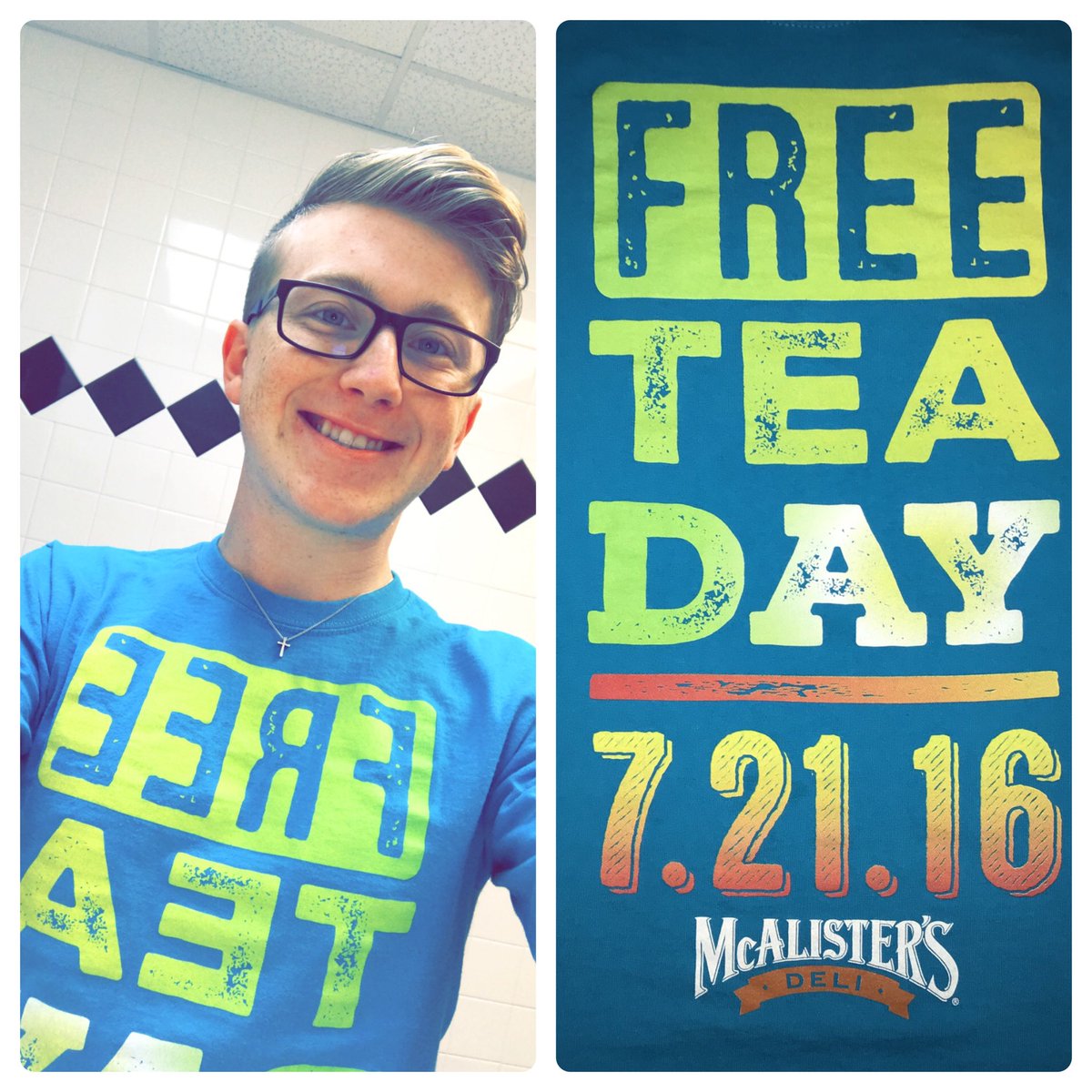 AndelDustin's tweet photo. Two years ago! #FTD16 #CheersTo10Years #FreeTeaDay2018 #MadeoftheBest https://t.co/5wqjdIiJyx