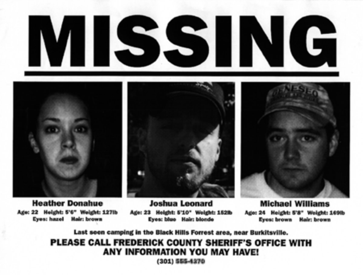 HorrorDNA's tweet image. On this day, June 19th, in 1995, officials declare the missing case Heather, Josh and Michael inactive and unsolved. #NeverForget