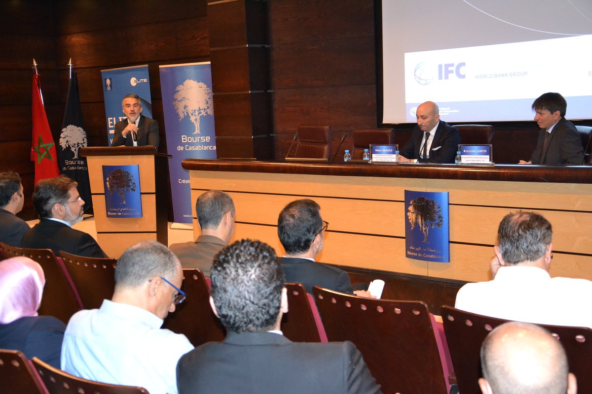 BoursedeCasa's tweet photo. Workshop #ELITEMaroc à @BoursedeCasa. Thématique « Les enjeux de la gouvernance pour les Petites et Moyennes Entreprises ». Près de 30 entreprises #ELITEMaroc présentes. #weareELITE #ELITEConnect @_ELITEGroup https://t.co/c86lQCYCaK