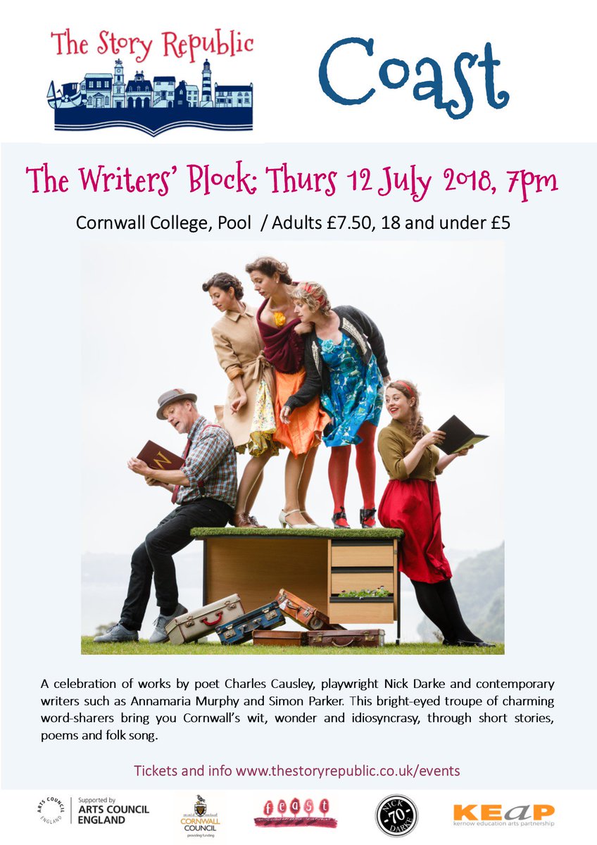 kirstycotton's tweet photo. As part of #ND70 the rather brilliant @story_republic will be performing some of Nick Darke's work alongside that of some other wonderful wordsmiths! Grab a ticket whilst you still can! ✍️🌊 https://t.co/WnPW7ARK9p