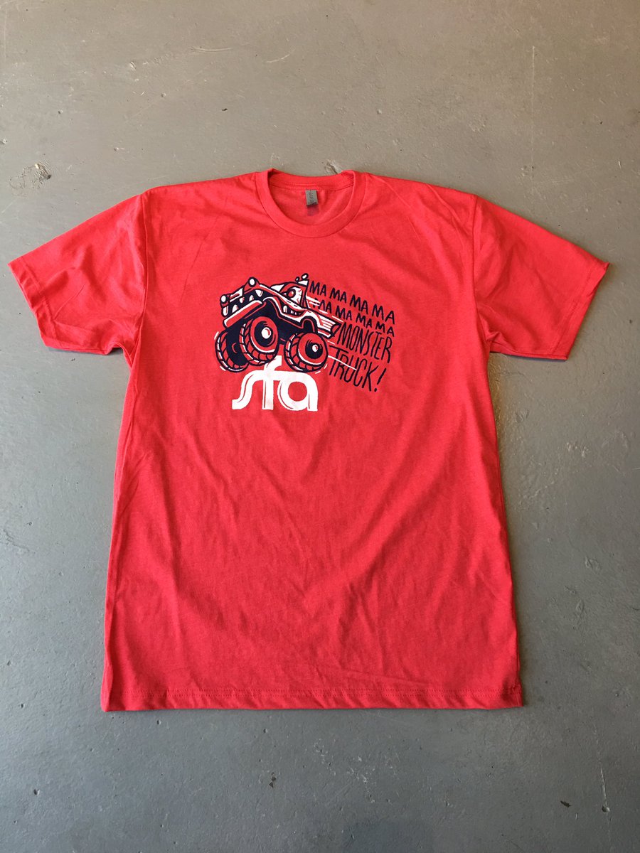 sfas's tweet photo. When you give @BNBehrens from @TheOkaySee/@RadFiveCreative free reign to design a #MonsterTruck shirt the results are ROCK AWESOME!!! (....as you can see)

Now available for purchase at our shows and online soon! 

#FamilyFunkSuperDuo https://t.co/CG0uxuzYCS
