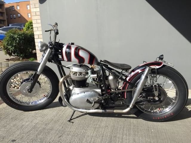 LowbrowCustoms's tweet photo. Check out this killer 1966 Spitfire by @topfuelrick #choppershit #spitfire #bsa #goodtimes #buildsomething #choppers #bsachopper #chopper https://t.co/fBlGBdmp0n