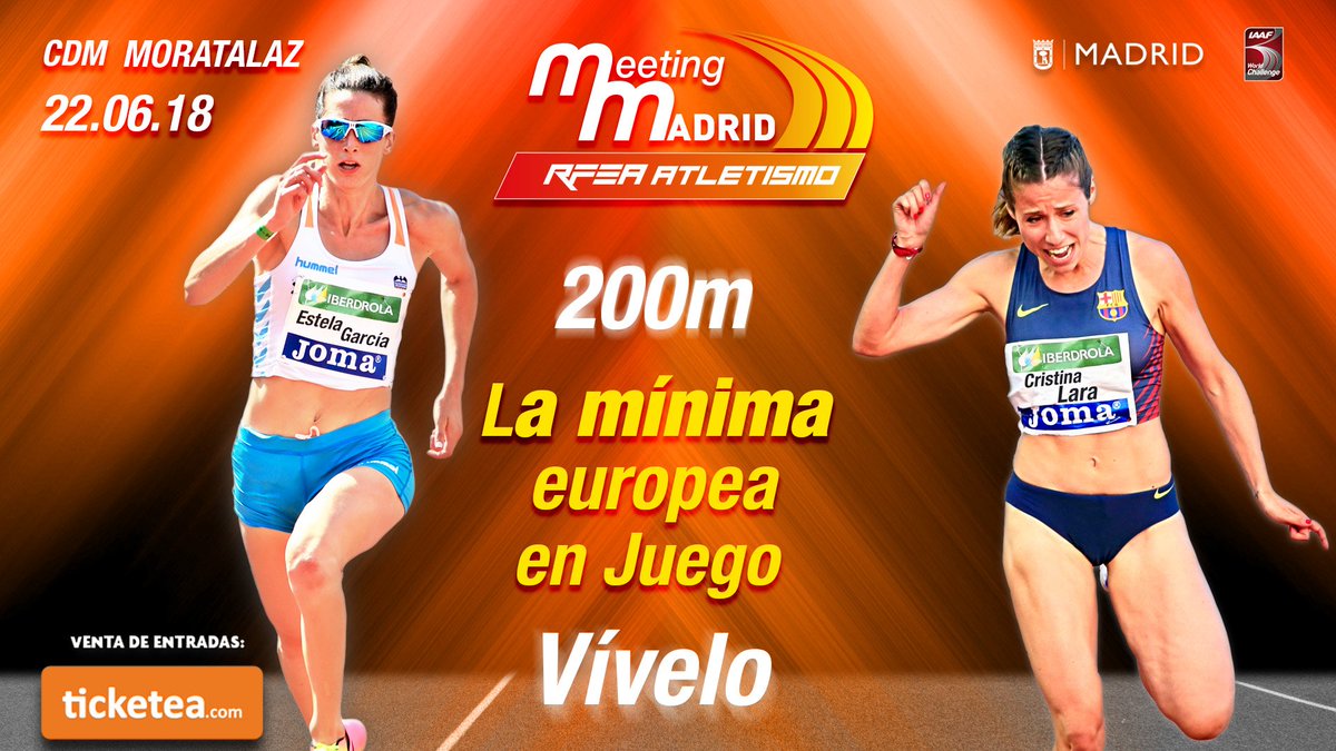 iberdrola's tweet photo. Las estrELLAS 🌟 del #atletismo vuelven a Madrid

REGALAMOS 25 entradas DOBLES 🎟🎟 para ver a l@s mejores atletas en el #MeetingMadrid2018 🏃🏽♀

📢 RT este tuit

💬 Contesta con #ElAtletismoMola

📲 Sigue a @iberdrola

¡Ganadores por DM! 📩

Bases 👉🏼 
https://t.co/e3SOS0dB5Z https://t.co/CZvOoAImKd