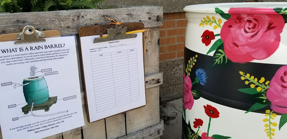 CFDowntown's tweet photo. Have you noticed these amazingly beautiful rain barrel's scattered all throughout the @CFDowntown? These locally painted barrels could be yours, just bid on your favorite through June 24th and it will be yours. #whichoneisyourfavorite #lovethecfdistrict #thisisiowa https://t.co/aSjwcwClzC