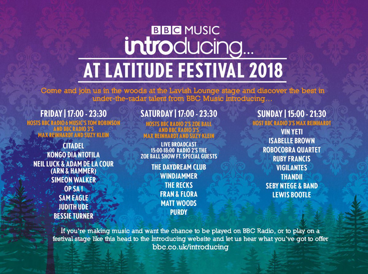 Playing <a href="/LatitudeFest/">Latitude Festival</a> with <a href="/bbcintroducing/">BBC Music Introducing</a> next month! See you there 💜💜💜💜💜