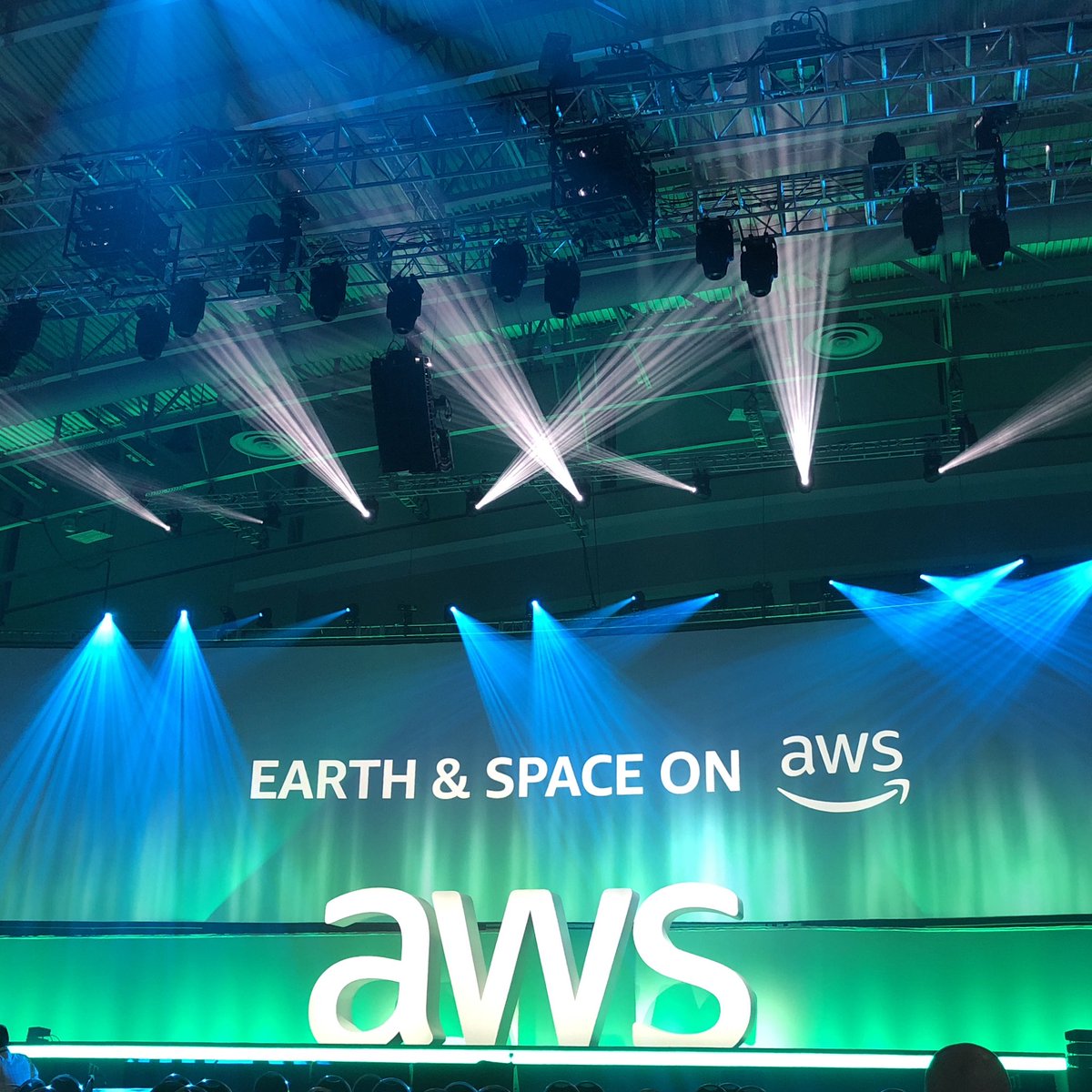 Very. Very. Very excited for Earth and Space on #AWS Day! 🌏🚀✨👽 #AWSPSSummit