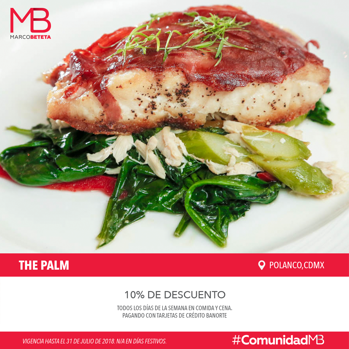 MarcoBeteta's tweet photo. Usa tu tarjeta de crédito @Banorte_mx y obtén estos beneficios:
- 10% de descuento en @ThePalmMx en Polanco
- 10% de descuento en @ChapulinRest en Polanco
- 15% de descuento en @SesameMx en Roma Norte https://t.co/DeVAONJgzl
