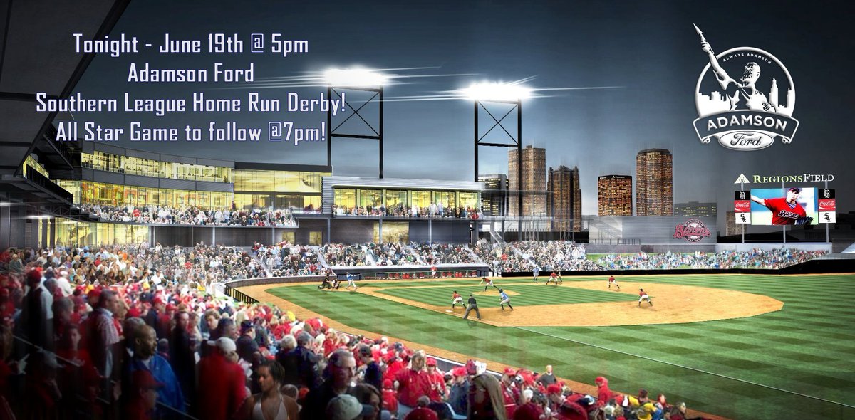 StiversFordBham's tweet photo. Regions Field @ 5:00 BE THERE #ChicksDigTheLongBall #AlwaysAdamson #AlwaysFamily https://t.co/PieuX5xhhS