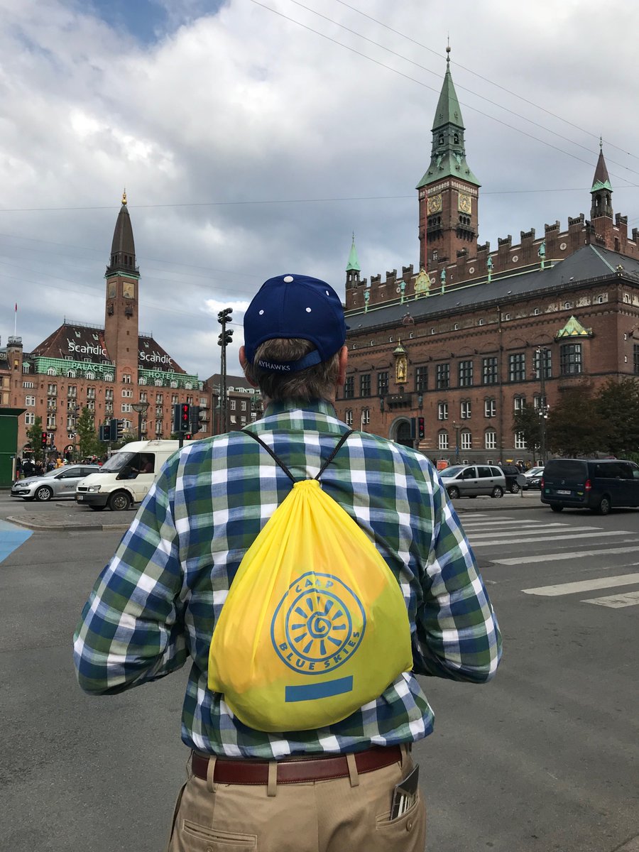 CampBlueSkies's tweet photo. Spotted in #Copenhagen! Thanks to volunteer & supporter Bill Wood for taking his #CampBlue Skies bag around the world. We love it. Got a pic of you or a friend in camp gear to share? DM it & we might share on social media.
#NothingButBlueSkies https://t.co/GUrvTbMev3