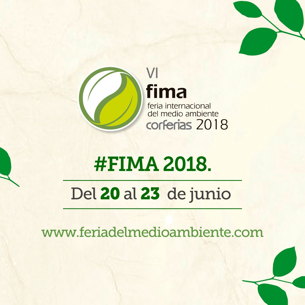 Conoce la agenda de #FIMA, la Feria Internacional del Medio Ambiente, que se realizará del 20 al 23 de junio en <a href="/CorferiasBogota/">Corferias</a>.
-> goo.gl/pmcGaf