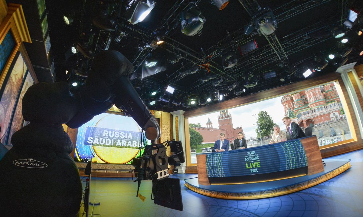 mrmoco1's tweet image. The #studiobot in action at the #worldcup in Russia! | the #robotic arm is setup in the studio in Moscow’s Red Square | #fifaworldcup #fifa #football #robotics #motioncontrol #moscow #russia