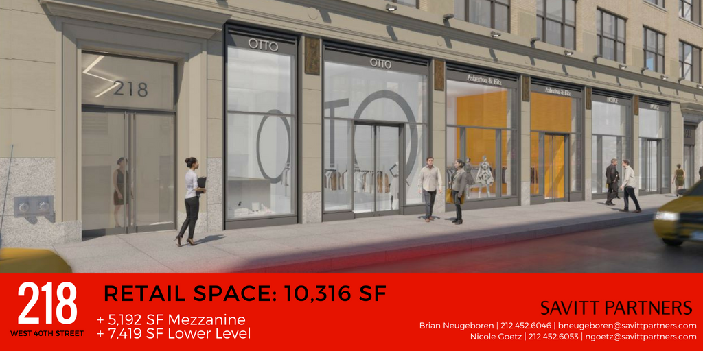 SavittPartners's tweet image. Prime Restaurant Opportunity at 218 West 40th Street! Contact us for more details!
#Retail #CRE #NYC #CommercialRealEstate #Restaurant #Manhattan