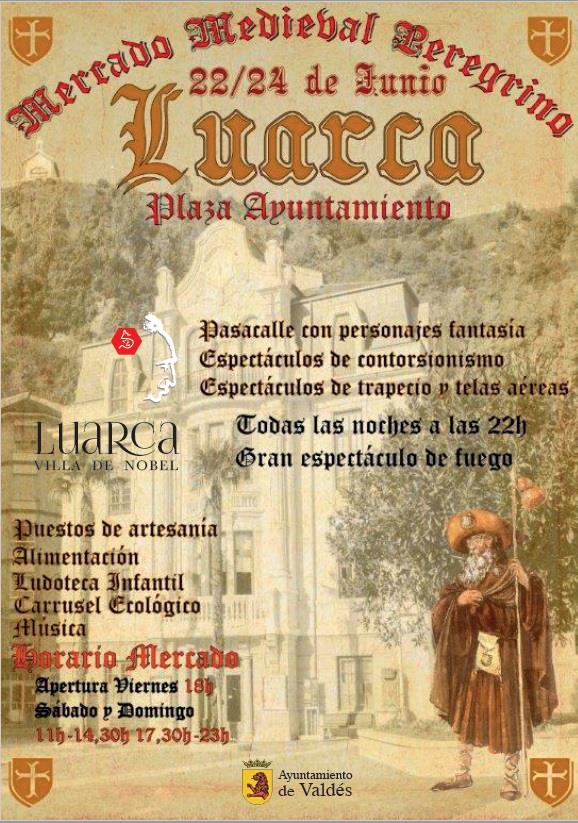 ¿Tienes algún plan para el fin de semana? Luarca vuelve a la época Medieval con un mercado peregrino que no te puedes perder. ¡Te esperamos de Viernes a Domingo! #LuarcaVilladeNobel #AyuntamientodeValdés