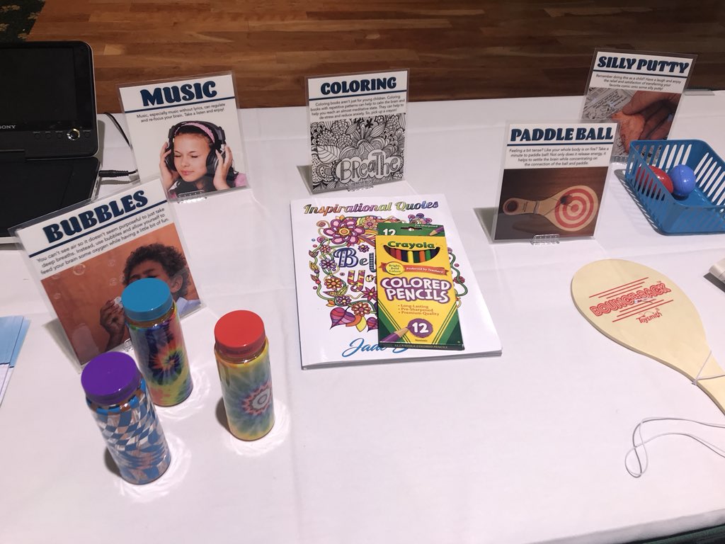 BMcDubb1's tweet image. I love that this conference includes a brain 🧠 break station #TISC2018 @misszeisler You’d love this. @AngMcD We should do this at Quantum.