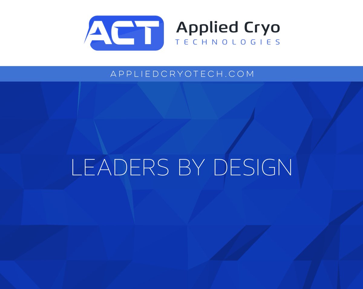 ACT STANDS BEHIND ITS PRODUCTS &amp; is a premier choice for cryo storage/distribution equipment w/ its cost effective turnkey solutions, custom designs, &amp; understanding of payload/optimization. #leadersbydesign #appliedcryotech Contact us 281.888.3884 or contact@appliedcryotech.com