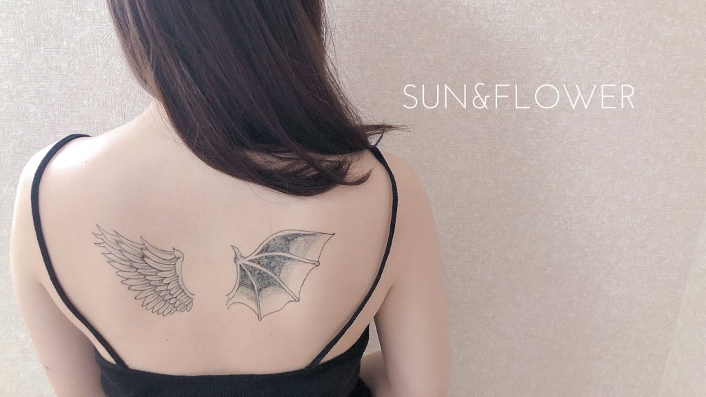 福岡ジャグアタトゥー Sun Flower בטוויטר 羽根 のデザイン 人気の羽根のデザイン 片方はデビル 片方は天使 の 羽根に 本日も沢山の方々に来て頂き ありがとうございます ジャグアタトゥー サンアンドフラワー フェイク タトゥー ヘナタトゥー 福岡ジャグアタトゥー Sun Flower בטוויטר 羽根 のデザイン 人気の羽根のデザイン 片方はデビル 片方は天使 の 羽根に 本日も沢山の方々に来て頂き ありがとうございます ジャグアタトゥー サンアンドフラワー フェイク タトゥー ヘナタトゥー