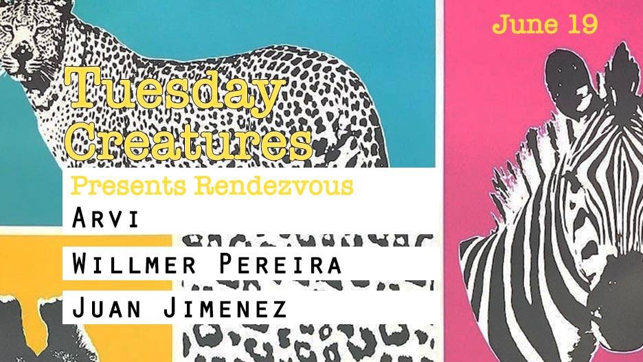 TBABrooklyn's tweet photo. Tonight @ 10pm! #TuesdayCreatures w/ #Arvi, @WillmerPereira + #JuanJimenez (#Rendezvous) https://t.co/NU4MuQNRGM