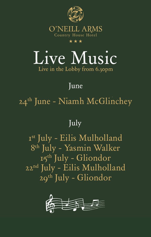 The wonderful Niamh McGlinchey is back with us this Sunday in the Lobby... Live from 6.30pm...