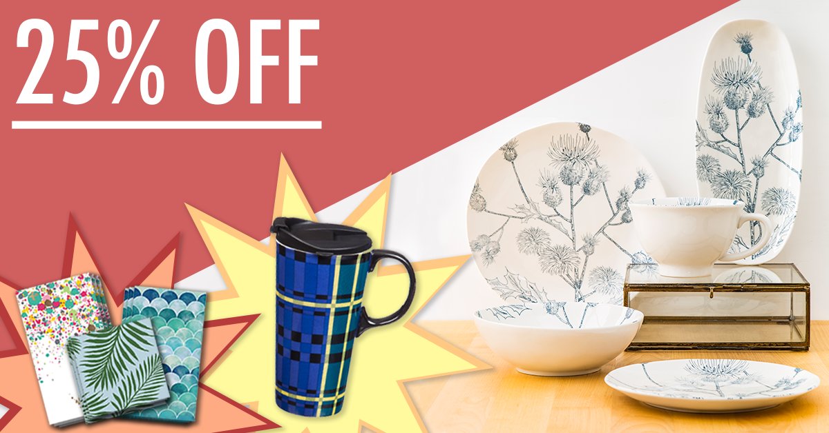 In addition to our Semi-Annual Sale, we’re now offering select drinkware, candles, napkins, plates, bowls and much more for 25% OFF for ONE WEEK ONLY. Retailers can log in and find the items on sale by following this link: bit.ly/Evergreen25Per…