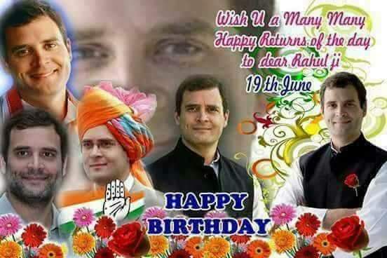  Happy birthday to Rahul gandhi ji 