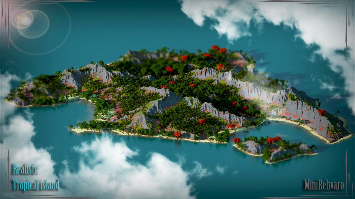 MiniRehvaro's tweet photo. FR: Heyy nouveau terraforming :D Une ile tropical ^^

Eng: Heyy New landscape :D a tropical island ^^

@TeamRossignol @PlanetMinecraft @Builder_Tavern @MCBuildsDaily https://t.co/uxGF3tFUji