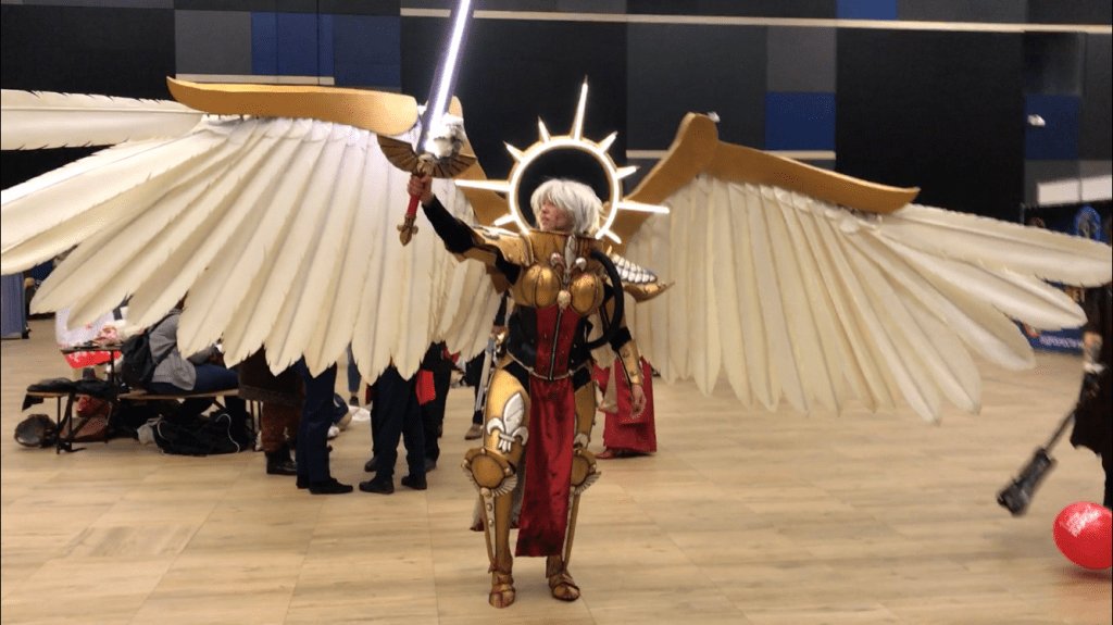 theGrueSite's tweet photo. Heretics Will Run and Hide at the Sight of Ths Saint Celestine #Cosplay From Warhammer 40k. @polinavish https://t.co/QdtUNfuCYL https://t.co/E2MspTz3SJ