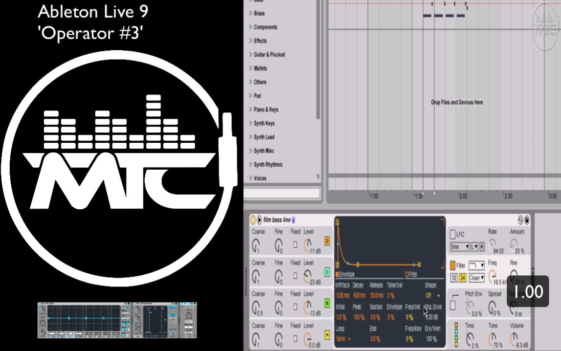 djrap's tweet image. Hey, RAP here with your Tuesday MTC Tip!
In this video, we take a look at a mini-series about Operator Part ‘3’ in under a minute. youtube.com/watch?v=grv78K…
Start your FREE trial now!
…sictechcollectiveonline.thinkific.com  musictechcollective.com 

#AbletonOperator #Ableton10And9